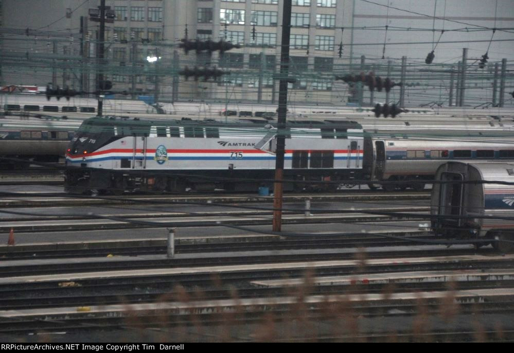 AMTK 715 awaits its departure for Empire Service.